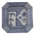 Antique - Edo Period - Blue & White Octagonal Plate With Bamboo & Floral Motif For Sale