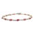 18 Karat Gold Genuine Ruby Diamond Engagement Bracelet for Women For Sale