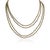 73 Ct Pyrite Beaded Double Strand Necklace With Silver Clasp 2.8mm Beads 18” Long For Sale - Image 11 of 18