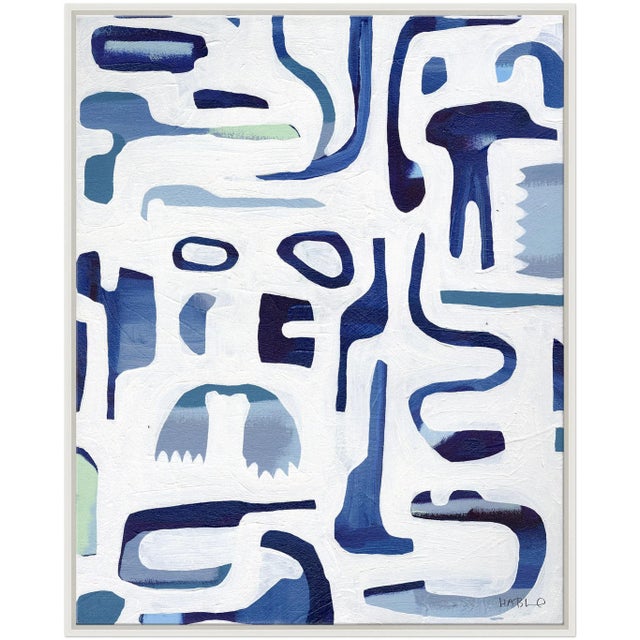 Abstract Garden Path G Canvas - Hand Embellished Framed Art by Susan Hable For Sale - Image 3 of 3