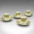 1850s Victorian Set of 4 English Antique Coffee Cups, Bone China, Cup and Saucer For Sale - Image 11 of 11