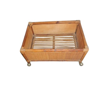 Rattan Trolley on Wheels For Sale