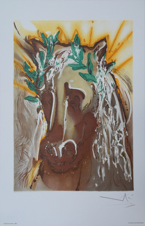 Salvador Dali, Les Chevaux, Le Cheval de Printemps, Lithograph