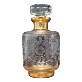 French Crystal Bottle from Baccarat, 1890s For Sale