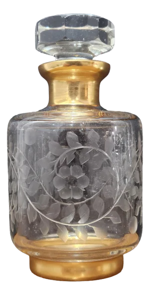 French Crystal Bottle from Baccarat, 1890s