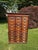 Chestnut Antique Oak 30-Drawer Library Card Catalog Cabinet Late Victorian / Early Arts & Crafts | C. 1886–1905 | Original Finish & Brass Hardware For Sale - Image 8 of 16