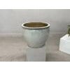 Large Mid-20th Century Chinese Crackle-Glazed Ceramic Planter in Soft White For Sale - Image 15 of 18