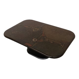 Brutalist Mixed-Media Coffee Table by E. Kneip, 1993 For Sale