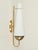 Gold Large Opaline Glass and Brass Sconce from Stilnovo, Italy, 1950s For Sale - Image 8 of 11