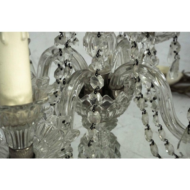 Maria Theresa Crystal Candelabra Table Lamps, Italy, 1940s, Set of 2 For Sale - Image 8 of 18