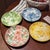Floral Ceramic Plate in Country Style - Set of 4 For Sale - Image 4 of 5