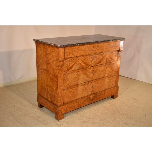 19th Century Burl Ash Commode From France For Sale - Image 4 of 11