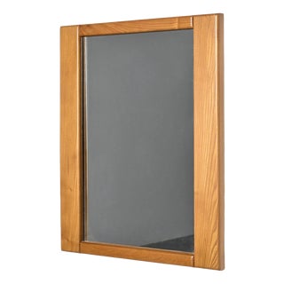 Elm Mirror by Maison Regain, France, 1970 For Sale
