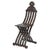 19th Century Moorish Carved Wood Folding Chair with Mother-of-Pearl Inlay For Sale - Image 15 of 15
