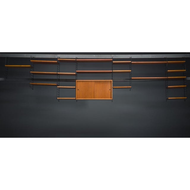 Modular Teak Wall Shelf by Nils Strinning for String, 1960s, Set of 29 For Sale - Image 4 of 17