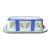 1990s Caleca Leaf Pattern Made in Italy Butter Dish With Lid For Sale