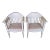 1980s Art Nouveau White Chair - Set of 2 For Sale