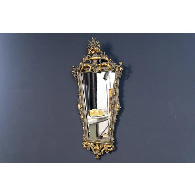 Vintage Decorative Glass Wall Mirror For Sale - Image 6 of 13