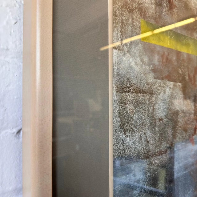 1990s Framed Abstract Mixed Media Art For Sale - Image 5 of 6