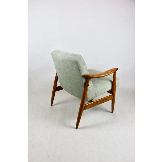 Wood Vintage GFM 300-202 Armchair by J. Kedziorek, 1970s For Sale - Image 7 of 11