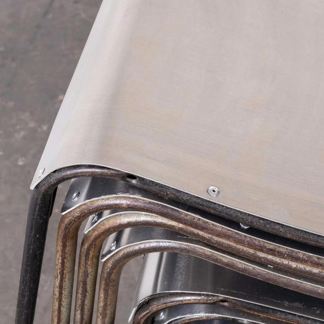 Cox Tubular Metal Outdoor Dining Chairs with Metal Seats from PEL For Sale - Image 3 of 10