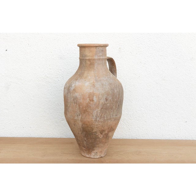 Gray Tall Antique French Rustic Terracotta Jar For Sale - Image 8 of 11