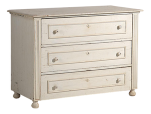 Vintage White Chest of Drawers, 1920