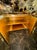 Wood Pair of Murano White Glass and Brass Side Tables For Sale - Image 7 of 7