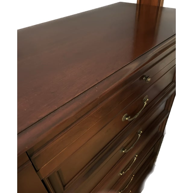 1990s Ethan Allen Medallion Collection Six Drawer High Dresser Chairish