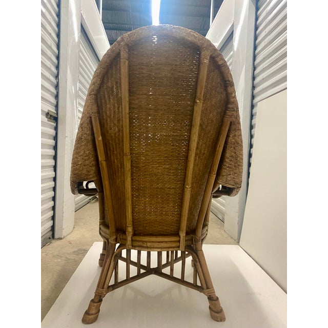 Ralph Lauren Home 90s Bamboo Arm Chairs Attributed to Ralph Lauren Only One . For Sale - Image 4 of 12