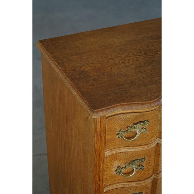 Wood Mid-Century Modern Danish Chest of Drawers in Oak by Henning Kjærnulf, 1960s For Sale - Image 7 of 18