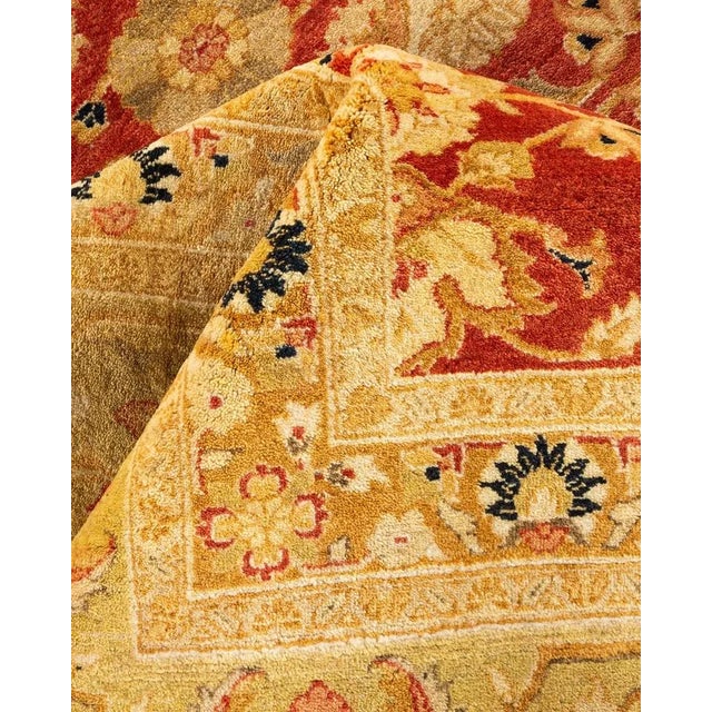 Textile Mogul, One-of-a-Kind Hand-Knotted Area Rug in Orange, 8' 4" x 10' 10" For Sale - Image 7 of 8