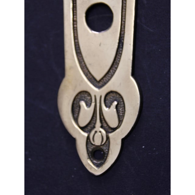 Antique Brass Door Fittings, 1890s, Set of 16 For Sale - Image 5 of 8