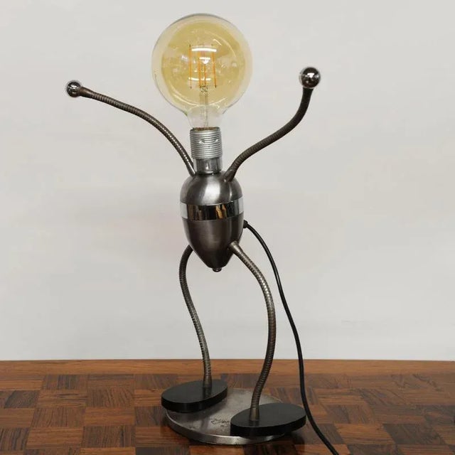 Robot Desk Lamp with Articulated Arms by Christopher Wray, 1970s For Sale - Image 4 of 13