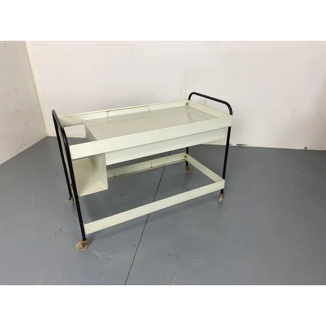 Mid-Century Modernist Pilastro Side Table Serving Trolley by Coen De Vries for Pilastro, 1950s For Sale - Image 9 of 13