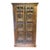 Vintage Indian Haveli Armoire With Antique Hand-Carved Mandala Doors For Sale
