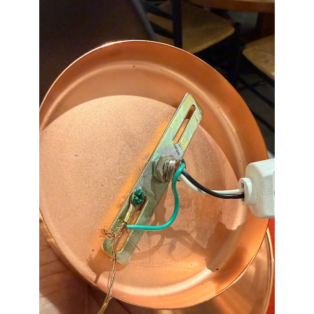 Copper Pendant With Copper Canopy For Sale - Image 11 of 12