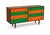 Mid-Century Modern Multi-Color Lacquered Dresser in Manner of Glenn of California. For Sale - Image 3 of 5