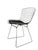 Chrome Bertoia Side Chairs With Fabric Seat Pads for Knoll (Two Available) For Sale In Austin - Image 6 of 12