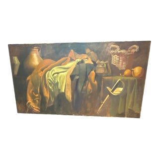 Mid 20th Century Still Life by Deane G. Keller 1940-2005, Oil on Canvas For Sale