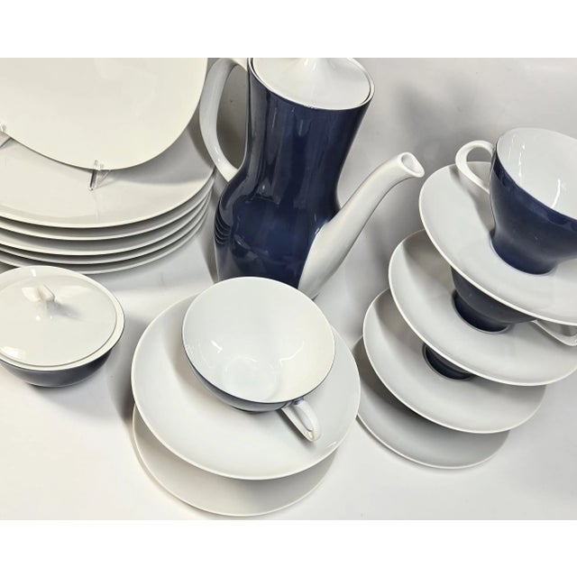 Six Place Settings Plus Mid-Century Bone China- Set of Twenty One For Sale - Image 6 of 11