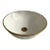 Milk White Ceramic Sink With 14k Gold Rim Vessel Round Sink Bowl Basin With Drain For Sale