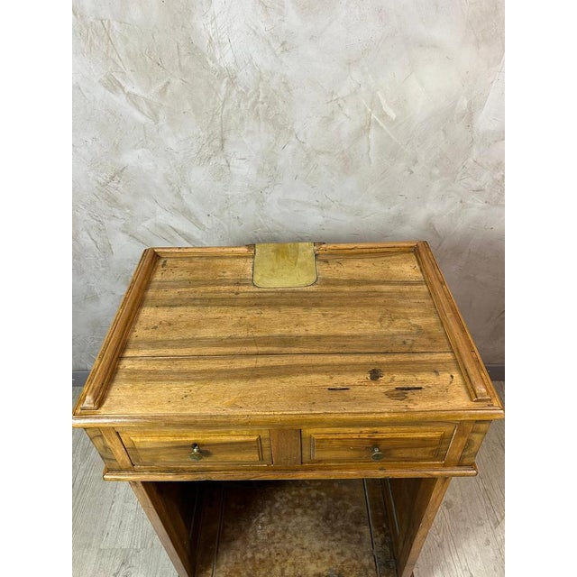 Walnut Shop Counter, 1900s For Sale - Image 12 of 18