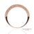 Early 21st Century 14k 585 Solid Rose Gold Side Engraving Natural Diamond Band Ring, Size 8 For Sale - Image 5 of 12