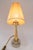 Art Deco Glass and Brass Table Lamp with Fabric Shade, 1920s For Sale - Image 17 of 18