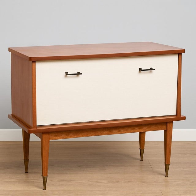 Mid-Century Bar Cabinet in Wood, 1950s For Sale - Image 4 of 4