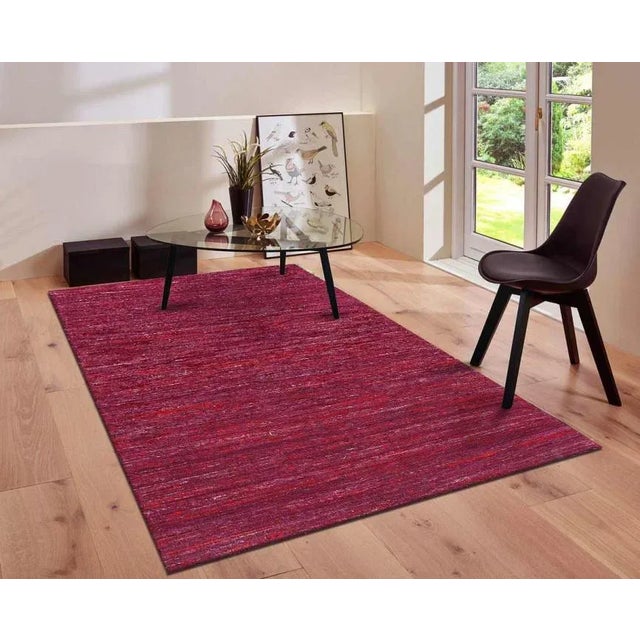 2020s Contemporary Flat Weave Sari Silk For Sale - Image 4 of 5