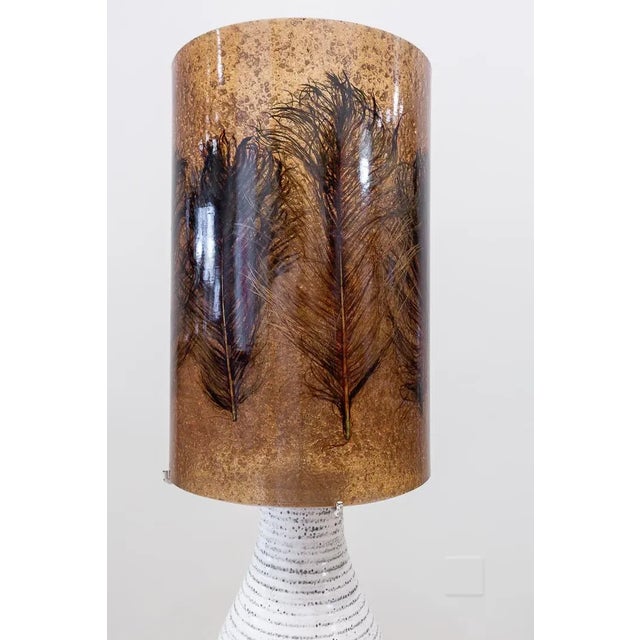 Mid-Century Modern Resin Ceramic Desktop Lamp, France, 1950s For Sale - Image 3 of 8