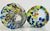 Murano Hand Blown Colorful Murano Art Glass Tumblers Set of 2 For Sale - Image 4 of 4