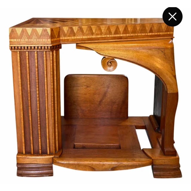 1930s Biedermeier Style Austrian Art Deco Inlaid Side Occasional Table For Sale - Image 4 of 4